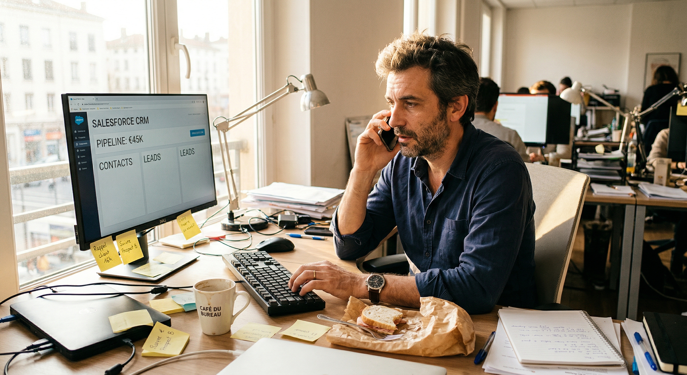 Dirigeant de PME française évaluant une agence IA vocale — choisir le bon prestataire en 2026