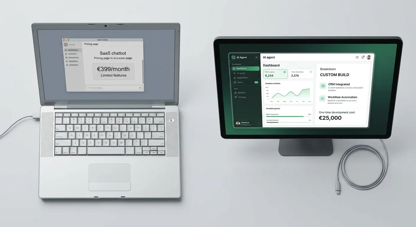 Comparaison agent IA sur-mesure vs SaaS générique — tableau des critères
